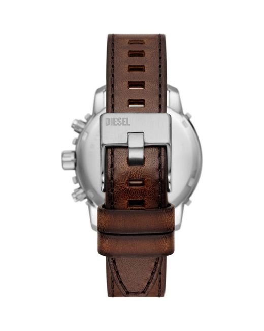 DIESEL Blue Griffed Watch Dz4604 Leather (Archived) for men