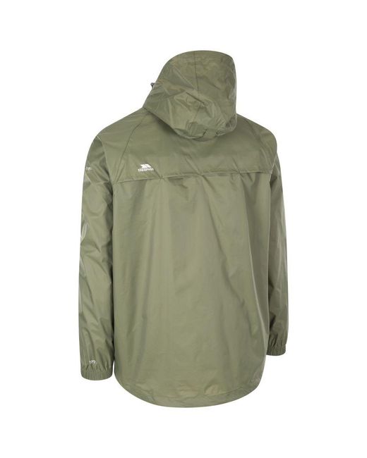 Trespass Green Adults Qikpac Packaway Waterproof Jacket (Moss)