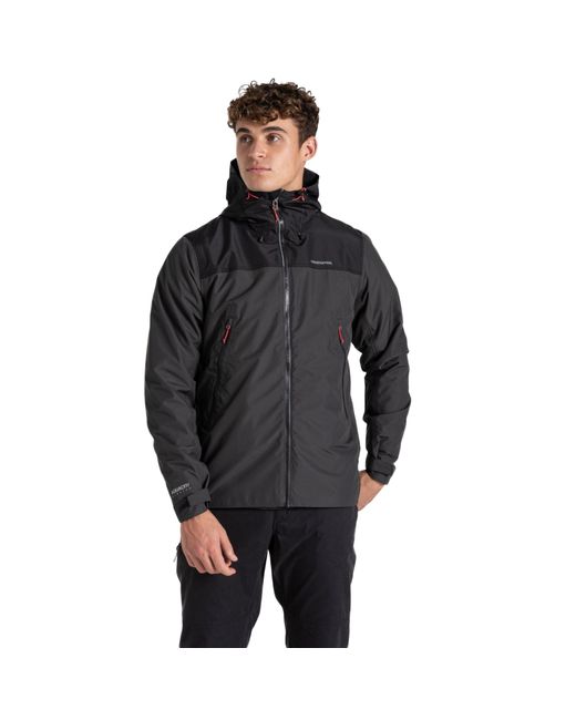 Craghoppers Black Vanth Waterproof Jacket Pepper/ for men