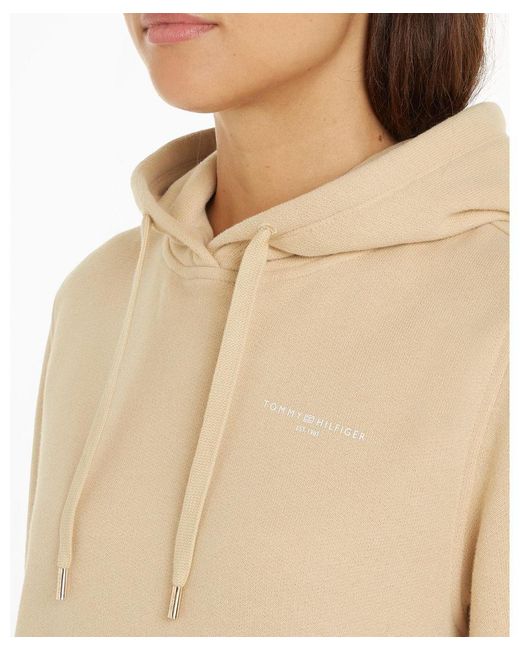 Tommy Hilfiger Natural 1985 Relax Mini Corp Logo Hoodie