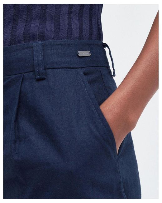 Barbour Blue Darla Tailored Shorts