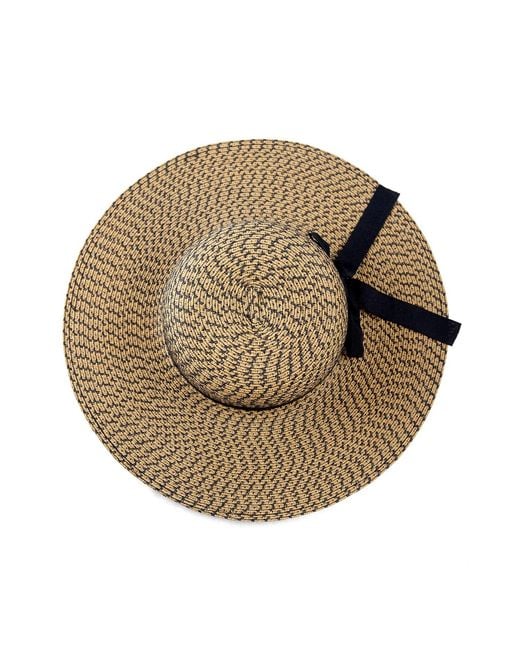 Woodland Leathers Brown Ladies Wide Brim Woven Sun Hat Adjustable Summer Beach Hat