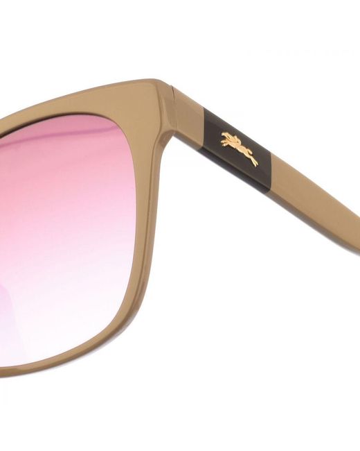 Longchamp Pink Womenss Lo657S Butterfly Shaped Acetate Sunglasses