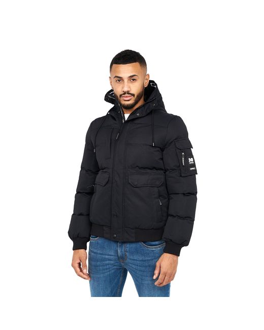 Crosshatch Black Milwaka Jacket for men