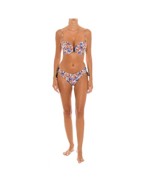 Teleno Orange Bikini With Underwire Eb0355C