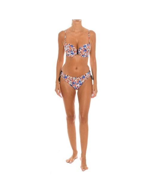 Teleno Orange Bikini With Underwire Eb0355C