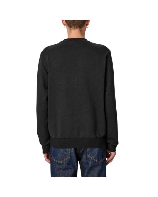 Boss Patch Crew Neck Sweatshirt in het Black voor heren
