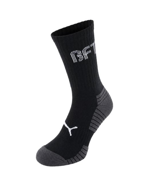 PUMA Black 2-Pack Cushioned Sports Socks for men
