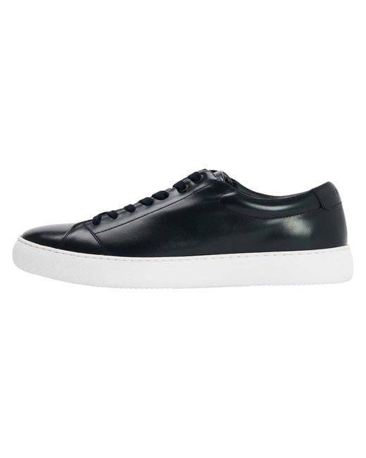 Boss Black Enlight Leather Low Trainers (Dark) for men