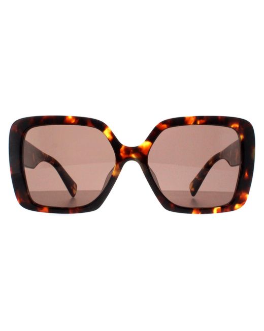 Miu Miu Brown Square Honey Havana Dark Mu10Ys