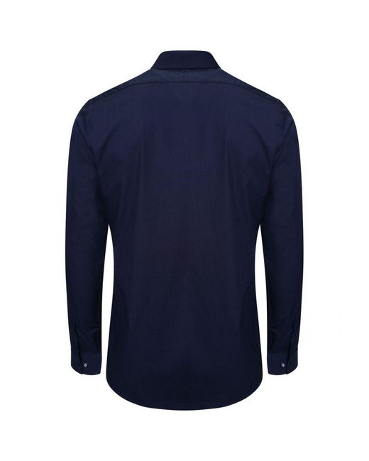 Harry Brown London Blue Theo Cotton Shirt for men