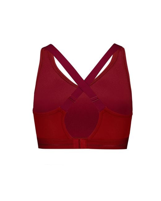 PUMA Red Sporty Padded Low Impact Sports Bra