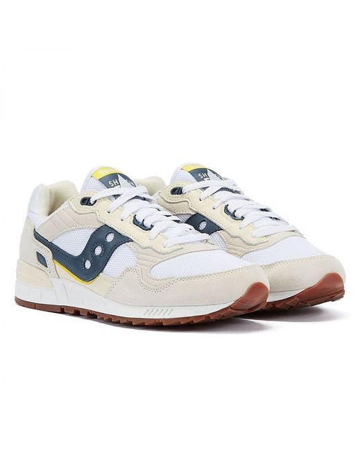 Saucony White Shadow 5000/ Trainers Suede