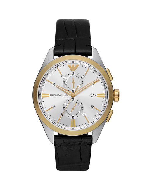 Emporio Armani Metallic Claudio Watch Ar11498 Leather (Archived) for men