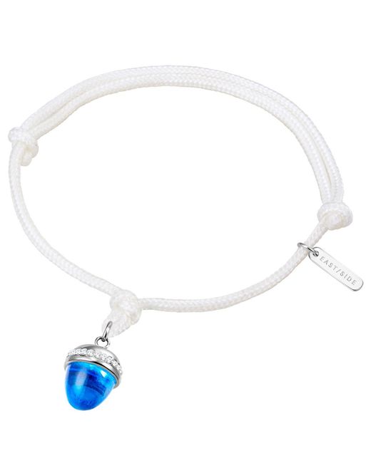 Eastside White Textile Bracelet