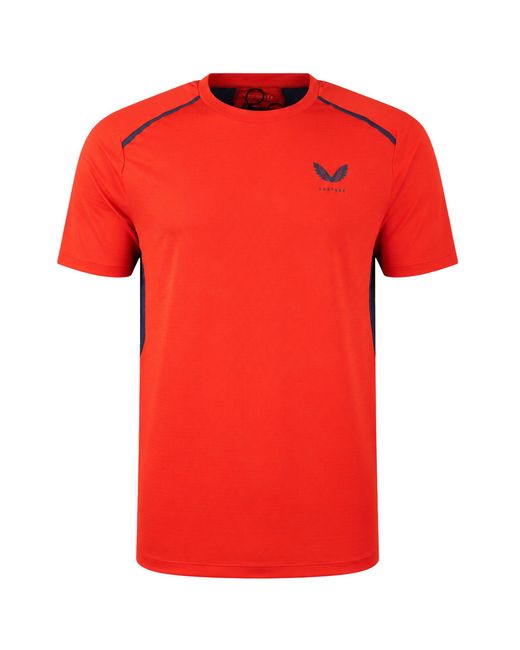 Castore Red Airex Deep T-Shirt for men