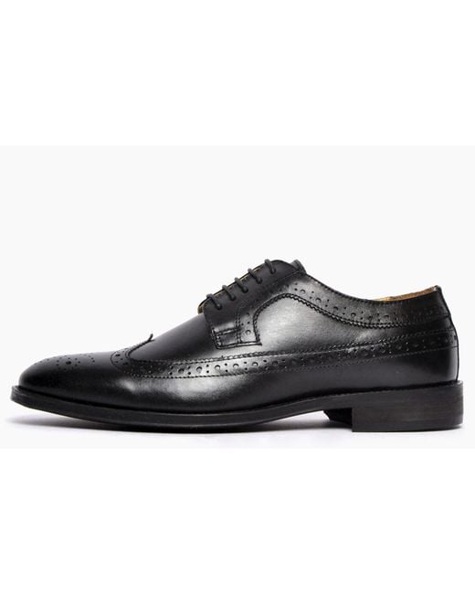 Catesby Black England George Leather Shoes for men