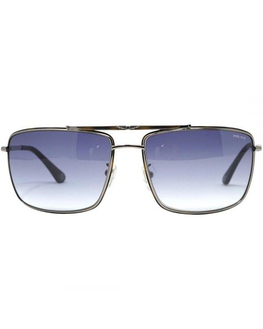 Police Blue Spl965M 0508 Sunglasses Metal (Archived) for men