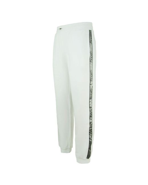 Nicce London White Stretch Waist Fallon Joggers 211 2 04 05 0318 Cotton for men
