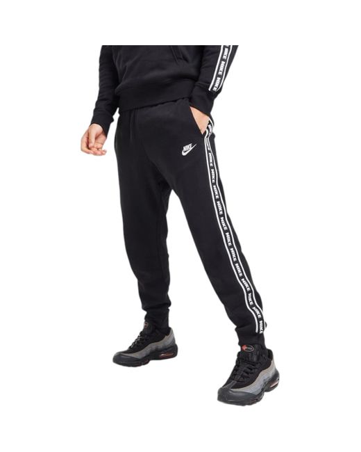 Nike Black Aries Club Tape Joggers for men