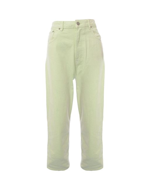 WÅVEN Green Waven High Rise Wide Leg Jeans Co-Ord