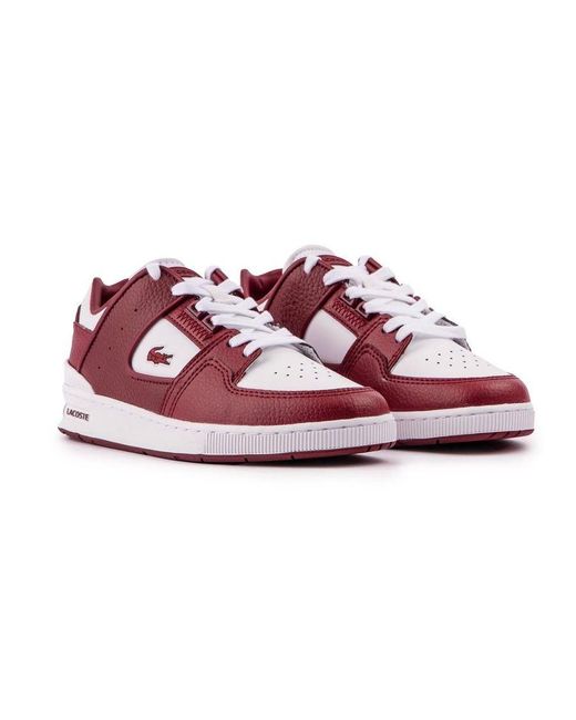 Lacoste Red Court Cage Trainers