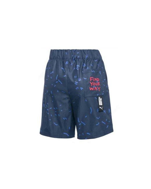 PUMA Blue X Shantell Martin Shorts Aop Pants 575479 50