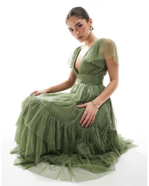 beaded bridesmaid dresses uk Dress Lace And Beads Midi Dress LACE BEADS Bridesmaid Madison Midi Dress In Green Lyst Â Peach Ball Gown for Kids Buy Threadbare Black High Color:AS PHOTO