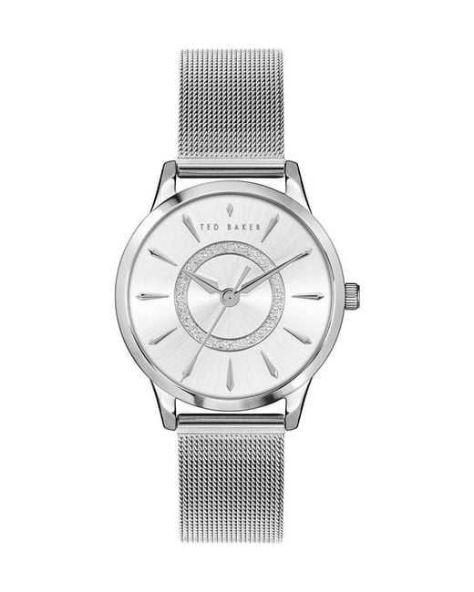 Ted Baker Gray Bkpfzf126 Ladies Fitzrovia Classic Chic Watch