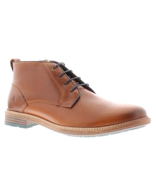 Hush Puppies Brown Boots Desert Lerwick Leather Tan Leather for men