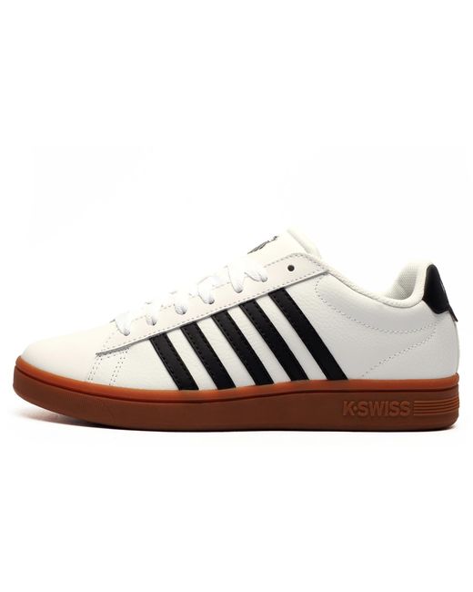 K-swiss Black K Swiss Court Tiebreak Ii Leather Trainers for men