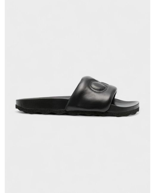 Off-White c/o Virgil Abloh Black Bookish Leather Sliders for men