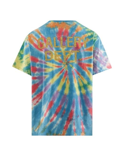 GALLERY DEPT. Blue Rally Tee Tie Dye Top for men