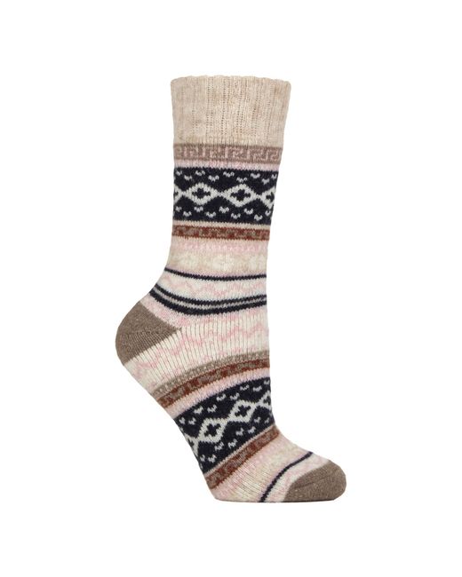 Country Pursuit Gray Ladies Wool Blend Hiking Socks Cushioned Walking Boot