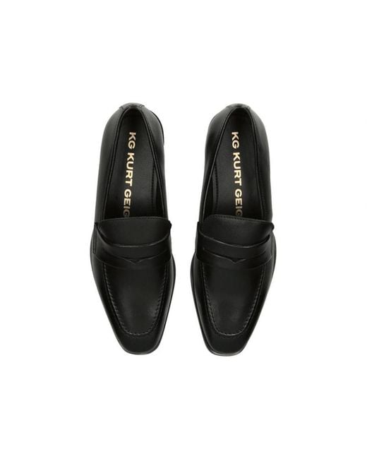 KG by Kurt Geiger Black Leather Tommy Loafers Leather for men