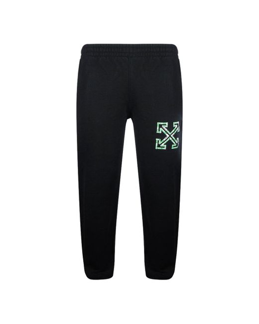 Off-White c/o Virgil Abloh Black Tape Arrows Slim Shorten Sweatpant Cotton for men