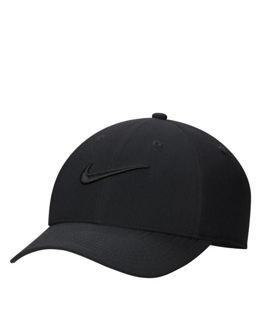 Nike Black Accessories Fit Club Structured Swoosh Cap for men