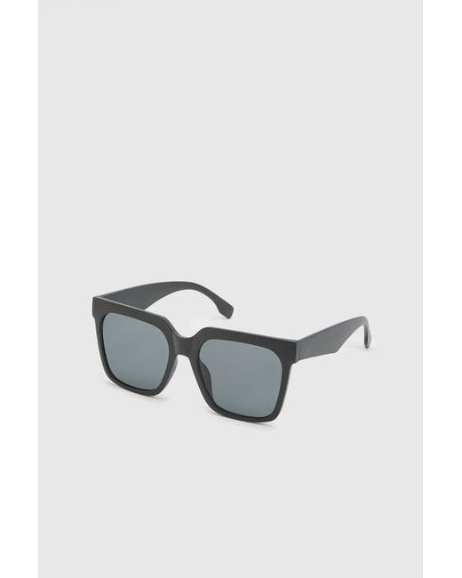 Boohoo Black Oversized Square Sunglasses