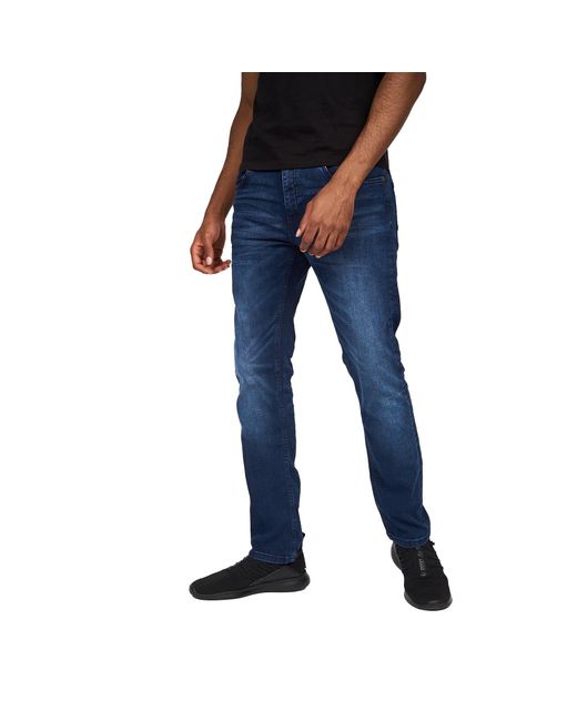 Crosshatch Blue Svelte Stretch Jeans (Dark Wash) for men