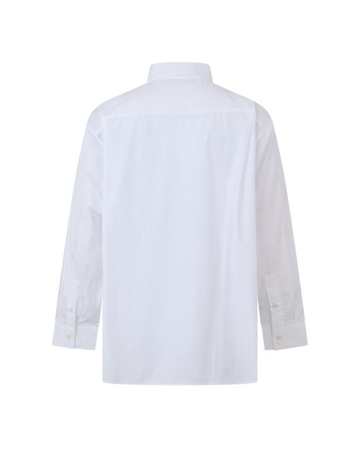 DIESEL White C Bruce B Long Sleeve Plain Shirt for men