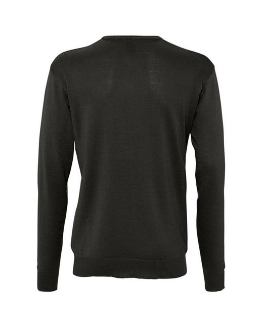 Sol's Black Galaxy V Neck Sweater for men