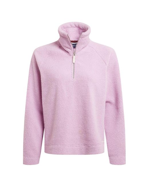 Craghoppers Raya Half Zip Fleece Top (orchidee) in het Pink