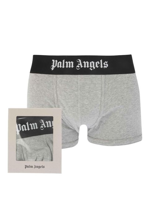 Palm Angels Pantalon Grijs Wit in het Gray voor heren