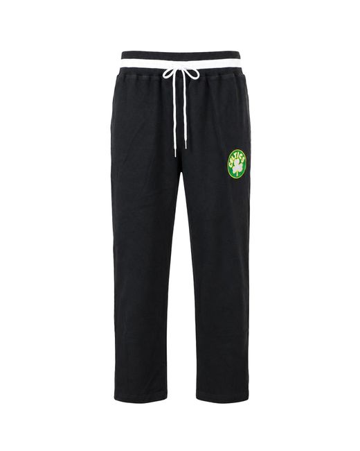 Mitchell & Ness Blue Nba Boston Celtics Reversed Fleece Tearaway Track Pants for men