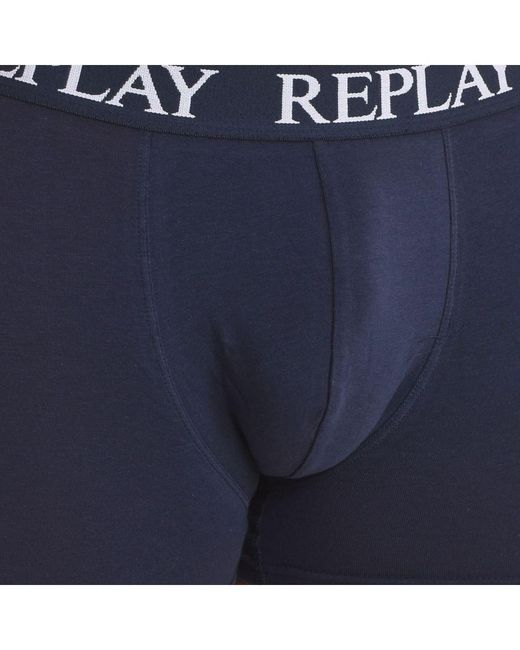 Replay Blue Pack-2 Boxers I101005 for men