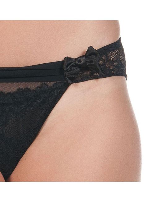 Selene Black Carla Lace Bikini Bottom