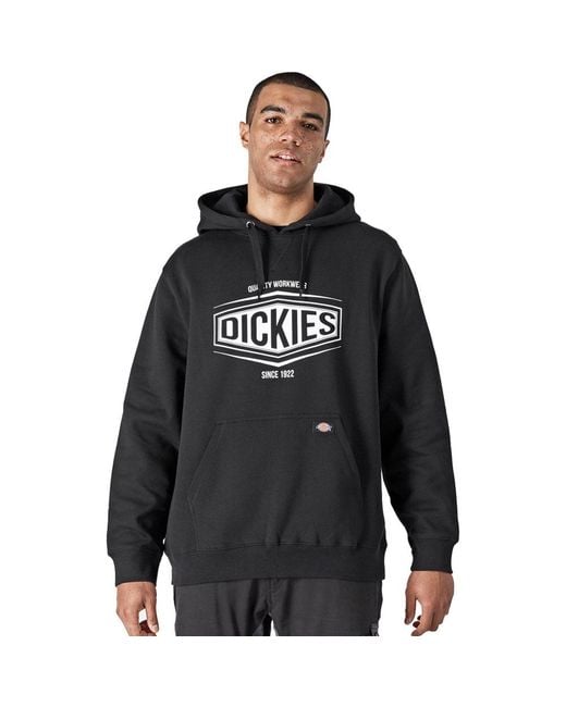 Dickies Black Rockfield Workwear Cotton Hoodie Sweater for men