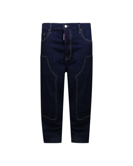 DSquared² Blue Carpenter Jeans Cotton for men