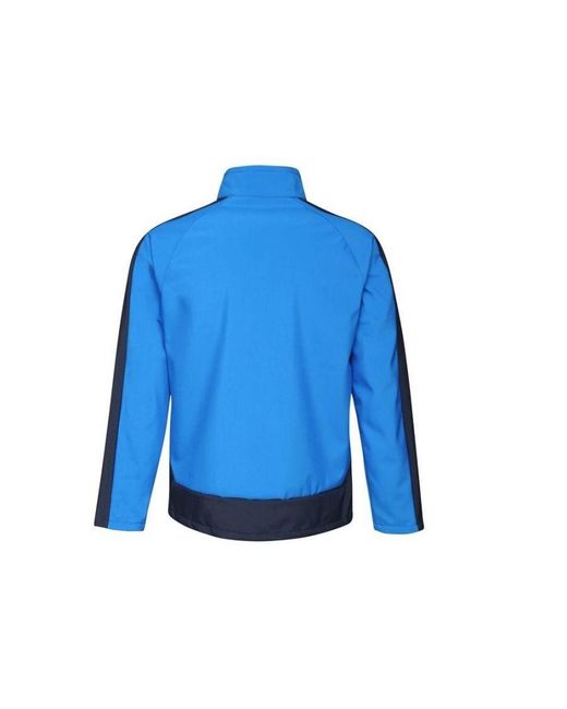 Regatta Blue Contrast Three Layer Printable Soft Shell Jacket (New Royal/ for men