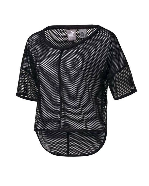 PUMA Black Active Explosive Mesh Top Drycell T-Shirt 515965 01 Ua89